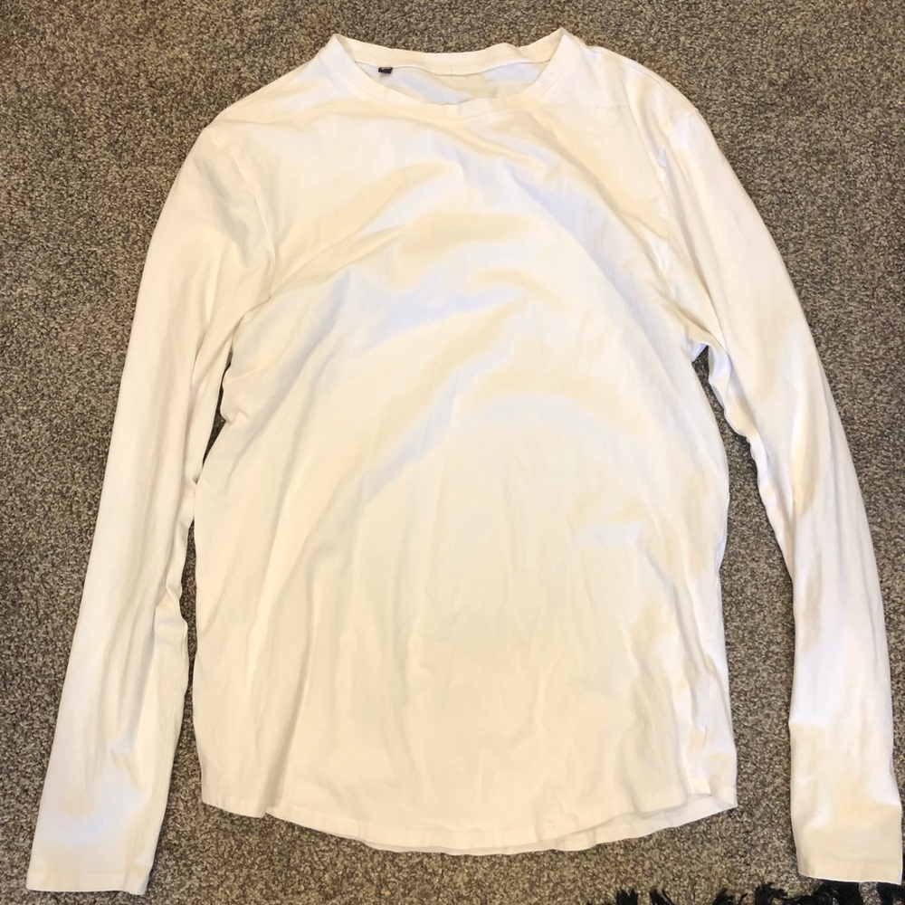Gymshark white long sleeve tee